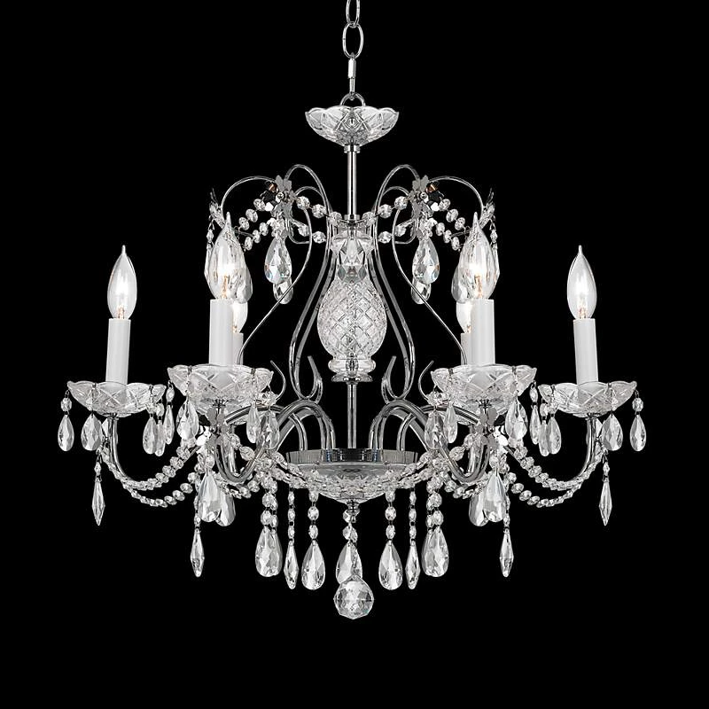 Impact 24" Wide Silver Regal Crystal Chandelier 2 Impact 24" Wide Silver Regal Crystal Chandelier - Image 2