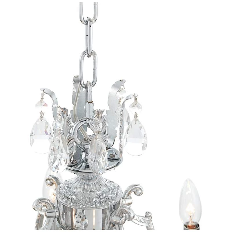 James R. Moder Brindisi 28" Wide Silver 12-Light Chandelier 3 James R. Moder Brindisi 28" Wide Silver 12-Light Chandelier - Image 3