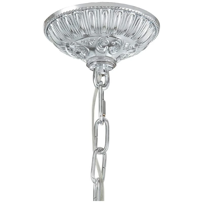 James R. Moder Brindisi 28" Wide Silver 12-Light Chandelier 4 James R. Moder Brindisi 28" Wide Silver 12-Light Chandelier - Image 4
