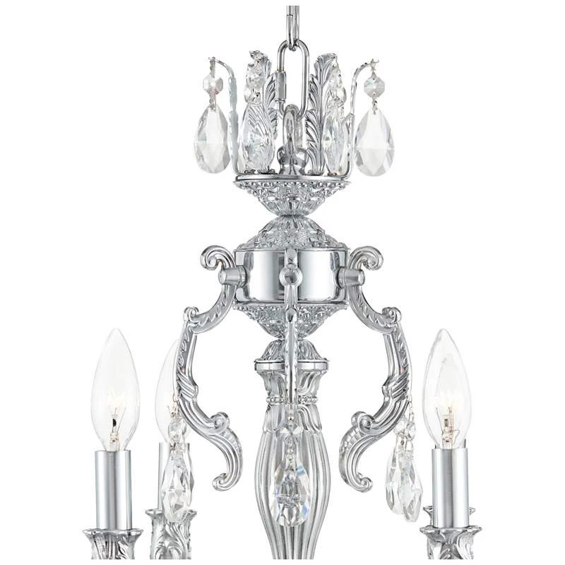 James R. Moder Brindisi 28" Wide Silver 12-Light Chandelier 5 James R. Moder Brindisi 28" Wide Silver 12-Light Chandelier - Image 5