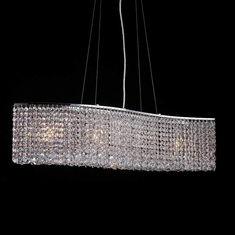 James R. Moder Wave 33" Wide Imperial Crystal Pendant 1 James R. Moder Wave 33" Wide Imperial Crystal Pendant