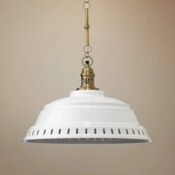 Jamie Young Provisions 20 1/2"W White Lacquer Metal Pendant