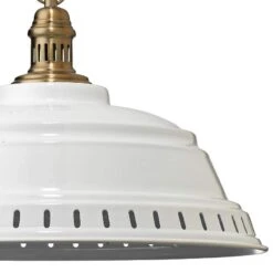 Jamie Young Provisions 20 1/2"W White Lacquer Metal Pendant 5 Jamie Young Provisions 20 1/2"W White Lacquer Metal Pendant -Modern Lamp Shop jamie young provisions 20 and one half inchw white lacquer metal pendant 21w80views1