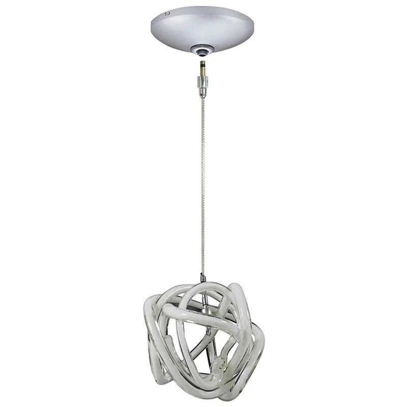 Jesco Envisage VI 6" Wide White Glass Mini Pendant 1 Jesco Envisage VI 6" Wide White Glass Mini Pendant