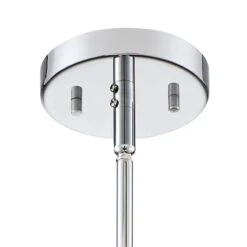 Juliette 7 3/4" Wide Chrome And K9 Crystal Mini Pendant -Modern Lamp Shop juliette 7 and three quarter inch wide chrome and k9 crystal mini pendant 53x06views2