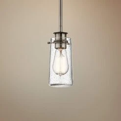 Kichler Braelyn 3 3/4" Wide Classic Pewter Mini Pendant