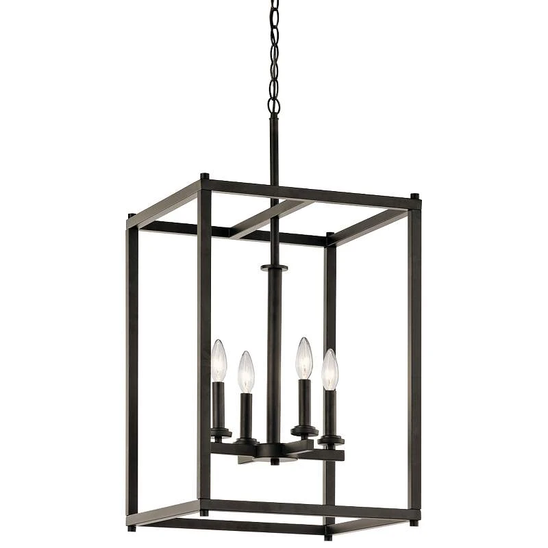 Kichler Crosby 16" Wide Olde Bronze 4-Light Foyer Pendant 2 Kichler Crosby 16" Wide Olde Bronze 4-Light Foyer Pendant - Image 2