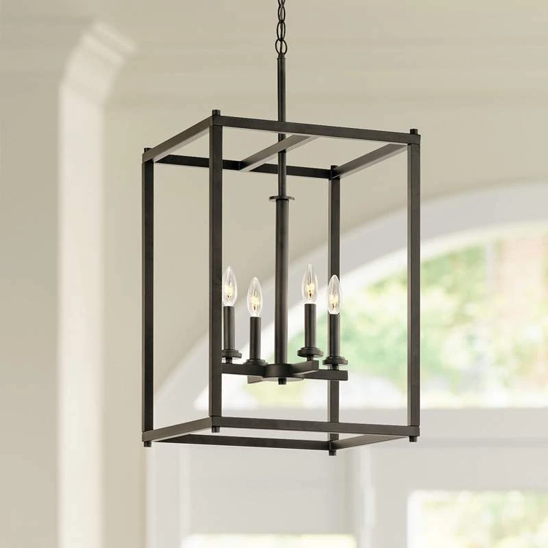 Kichler Crosby 16" Wide Olde Bronze 4-Light Foyer Pendant 1 Kichler Crosby 16" Wide Olde Bronze 4-Light Foyer Pendant