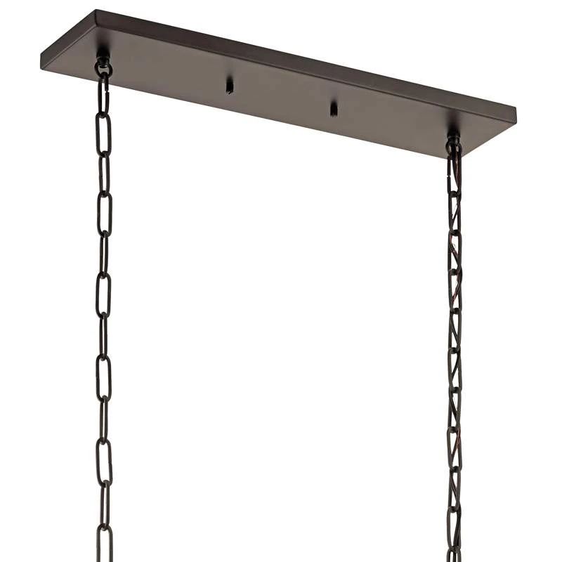 Kichler Dancar 48" Wide Natural Brass Kitchen Island Light Chandelier 4 Kichler Dancar 48" Wide Natural Brass Kitchen Island Light Chandelier - Image 4