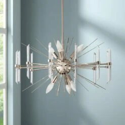 Kichler Eris 23 1/2" Wide Polished Nickel 6-Light Chandelier