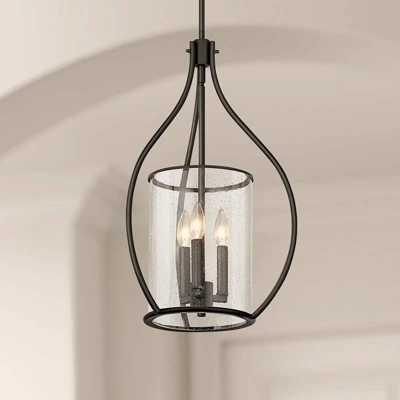 Kichler Fiona 15 1/4" Wide Olde Bronze 3-Light Foyer Pendant 1 Kichler Fiona 15 1/4" Wide Olde Bronze 3-Light Foyer Pendant