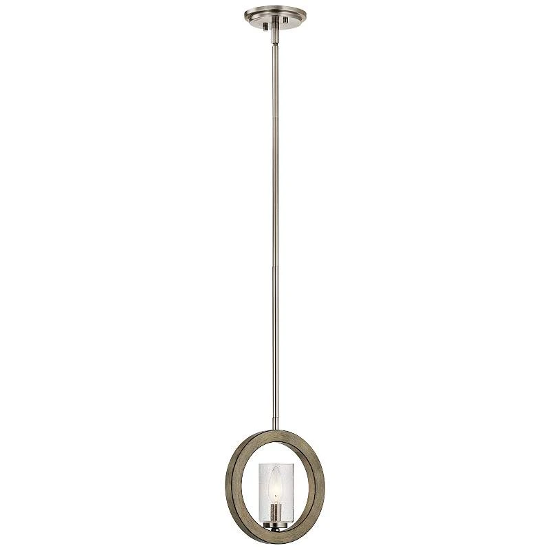 Kichler Grand Bank 9"W Antique Gray Convertible Mini Pendant 3 Kichler Grand Bank 9"W Antique Gray Convertible Mini Pendant - Image 3