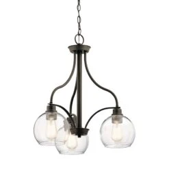 Kichler Harmony 22" Wide Oiled Bronze 3-Light Chandelier