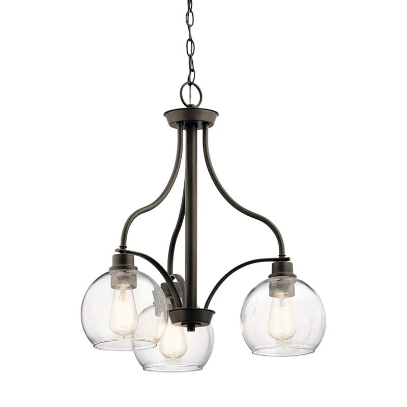 Kichler Harmony 22" Wide Oiled Bronze 3-Light Chandelier 1 Kichler Harmony 22" Wide Oiled Bronze 3-Light Chandelier