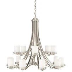 Kichler Hendrik 42 1/4"W Brushed Nickel 15-Light Chandelier