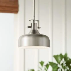 Kichler Intex 7" Wide Brushed Nickel LED Mini Pendant