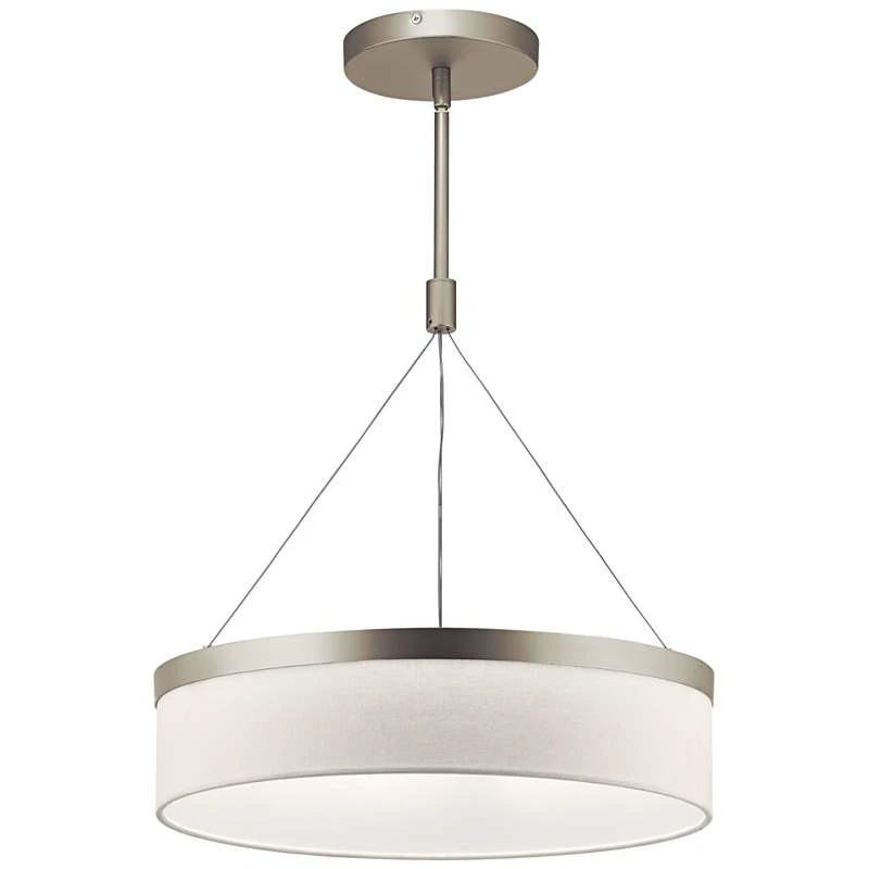 Kichler Mercel 18 1/2" Wide Satin Nickel LED Pendant Light 2 Kichler Mercel 18 1/2" Wide Satin Nickel LED Pendant Light - Image 2