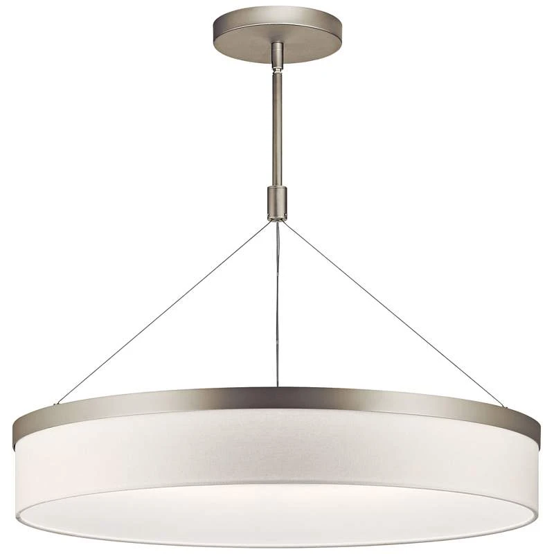 Kichler Mercel 26 1/2" Wide Satin Nickel LED Pendant Light 2 Kichler Mercel 26 1/2" Wide Satin Nickel LED Pendant Light - Image 2