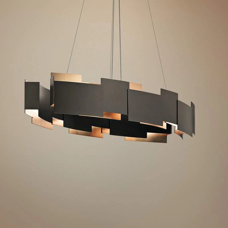 Kichler Moderne 34 1/4"W LED Olde Bronze Oval Pendant Light 1 Kichler Moderne 34 1/4"W LED Olde Bronze Oval Pendant Light