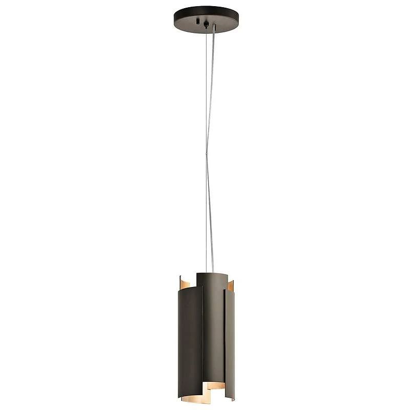 Kichler Moderne 5 1/2" Wide Olde Bronze LED Mini Pendant 2 Kichler Moderne 5 1/2" Wide Olde Bronze LED Mini Pendant - Image 2