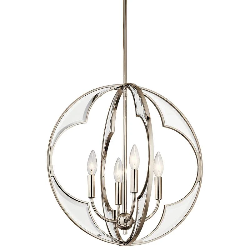Kichler Montavello 18 3/4" Wide Nickel 4-Light Chandelier 1 Kichler Montavello 18 3/4" Wide Nickel 4-Light Chandelier