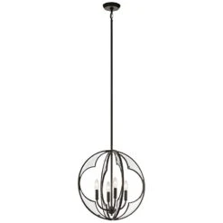 Kichler Montavello 18 3/4"W Olde Bronze 4-Light Chandelier 5 Kichler Montavello 18 3/4"W Olde Bronze 4-Light Chandelier -Modern Lamp Shop kichler montavello 18 and three quarter inchw olde bronze 4 light chandelier 18p00views1