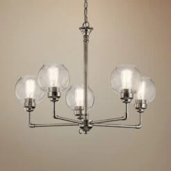 Kichler Niles 26" Wide Antique Pewter 5-Light Chandelier