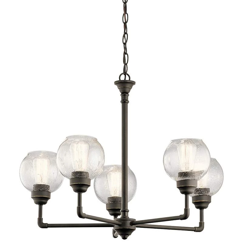 Kichler Niles 26" Wide Olde Bronze 5-Light Chandelier 2 Kichler Niles 26" Wide Olde Bronze 5-Light Chandelier - Image 2