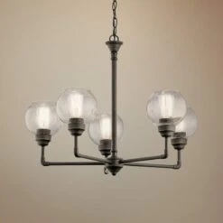 Kichler Niles 26" Wide Olde Bronze 5-Light Chandelier