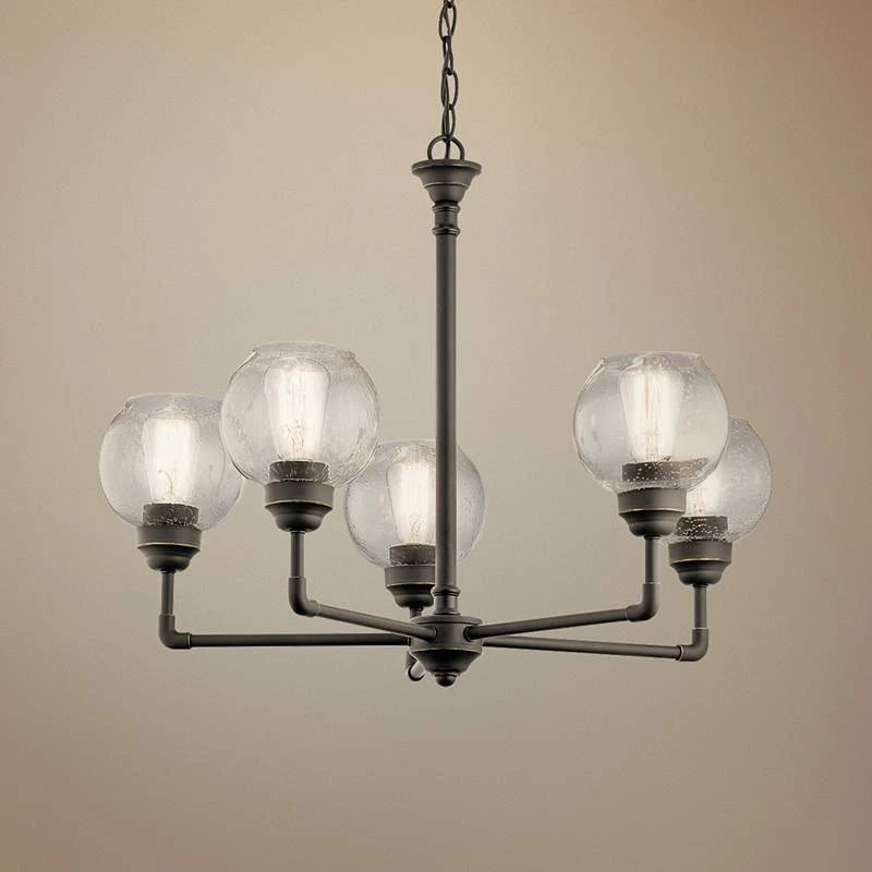 Kichler Niles 26" Wide Olde Bronze 5-Light Chandelier 1 Kichler Niles 26" Wide Olde Bronze 5-Light Chandelier
