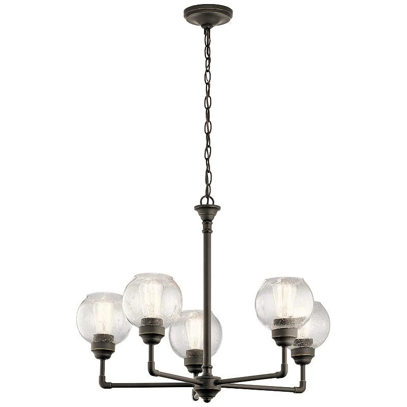 Kichler Niles 26" Wide Olde Bronze 5-Light Chandelier 3 Kichler Niles 26" Wide Olde Bronze 5-Light Chandelier - Image 3