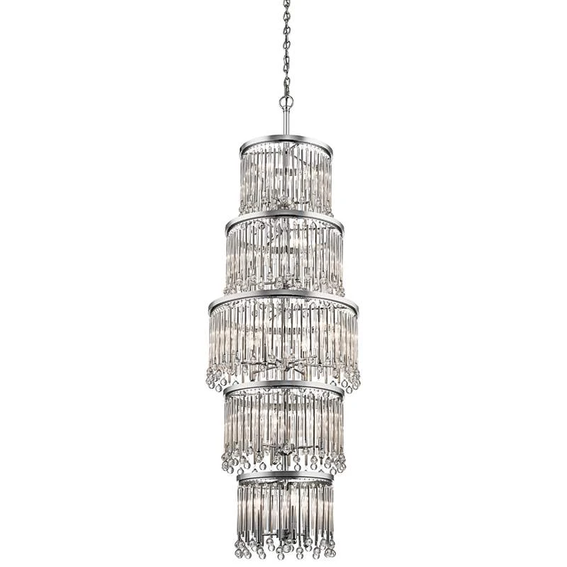 Kichler Piper 22" Wide Chrome Chandelier 1 Kichler Piper 22" Wide Chrome Chandelier