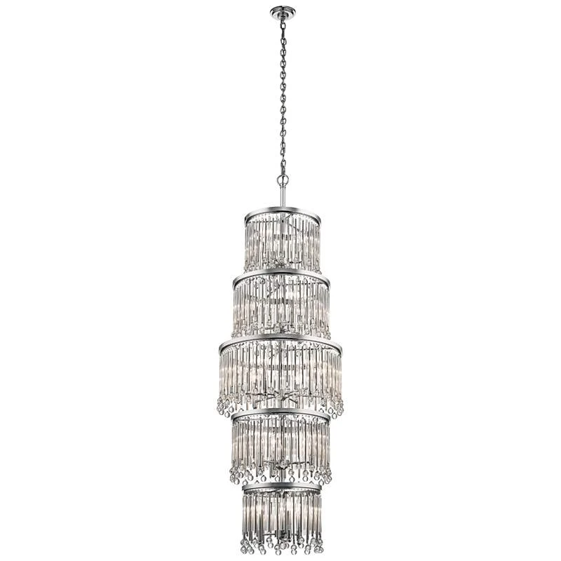 Kichler Piper 22" Wide Chrome Chandelier 3 Kichler Piper 22" Wide Chrome Chandelier - Image 3