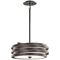 Kichler Roswell 19 1/4" Wide Old Bronze Pendant -Modern Lamp Shop kichler roswell 19 and one quarter inch wide old bronze pendant 4x117views1