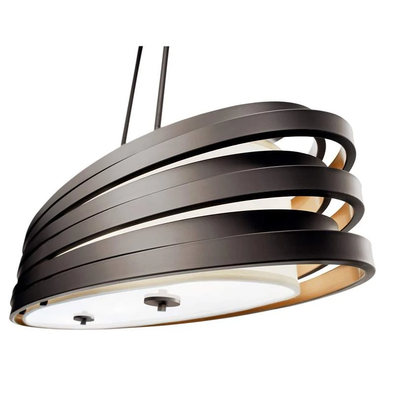 Kichler Roswell 37 1/4" Wide Oiled Bronze Modern Oval Pendant 2 Kichler Roswell 37 1/4" Wide Oiled Bronze Modern Oval Pendant - Image 2
