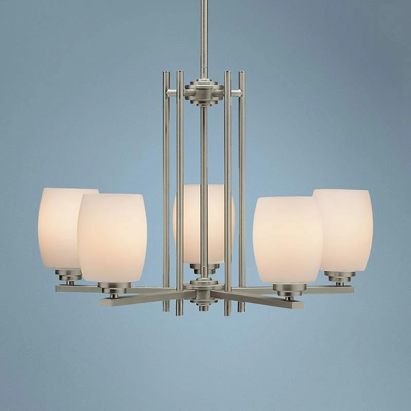 Kichler Sabina 24" Wide Brushed Nickel Five Light Chandelier 1 Kichler Sabina 24" Wide Brushed Nickel Five Light Chandelier