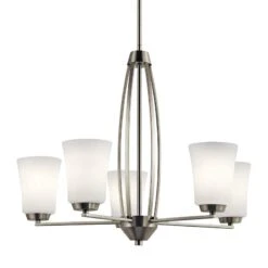 Kichler Tao 25 1/4" Wide Brushed Nickel 5-Light Chandelier