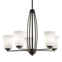 Kichler Tao 25 1/4" Wide Oiled Bronze 5-Light Chandelier