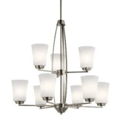 Kichler Tao 26 1/2" Wide Brushed Nickel 9-Light Chandelier