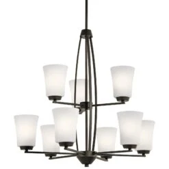 Kichler Tao 26 1/2" Wide Oiled Bronze 9-Light Chandelier