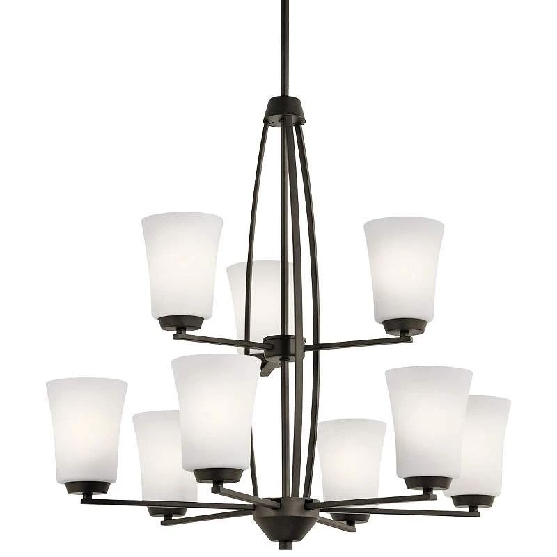 Kichler Tao 26 1/2" Wide Oiled Bronze 9-Light Chandelier 1 Kichler Tao 26 1/2" Wide Oiled Bronze 9-Light Chandelier