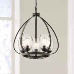 Kichler Tuscany 22" Wide Oiled Bronze 5-Light Chandelier