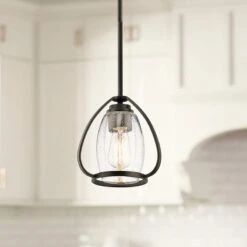 Kichler Tuscany 9" Wide Oiled Bronze Mini Pendant