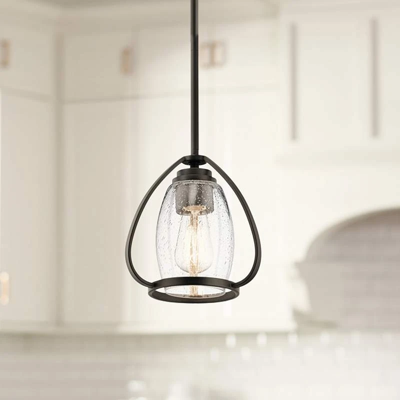 Kichler Tuscany 9" Wide Oiled Bronze Mini Pendant 1 Kichler Tuscany 9" Wide Oiled Bronze Mini Pendant