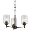 Kichler Winslow 18" Wide Oiled Bronze 3-Light Chandelier