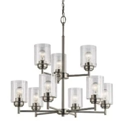 Kichler Winslow 27" Wide Brushed Nickel 9-Light Chandelier