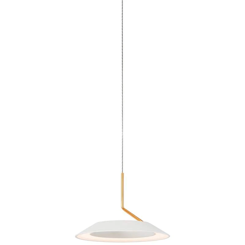 Koncept Royyo 6 1/2" Wide Matte White And Gold Modern Mini Pendant 2 Koncept Royyo 6 1/2" Wide Matte White And Gold Modern Mini Pendant - Image 2