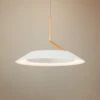 Koncept Royyo 6 1/2" Wide Matte White And Gold Modern Mini Pendant