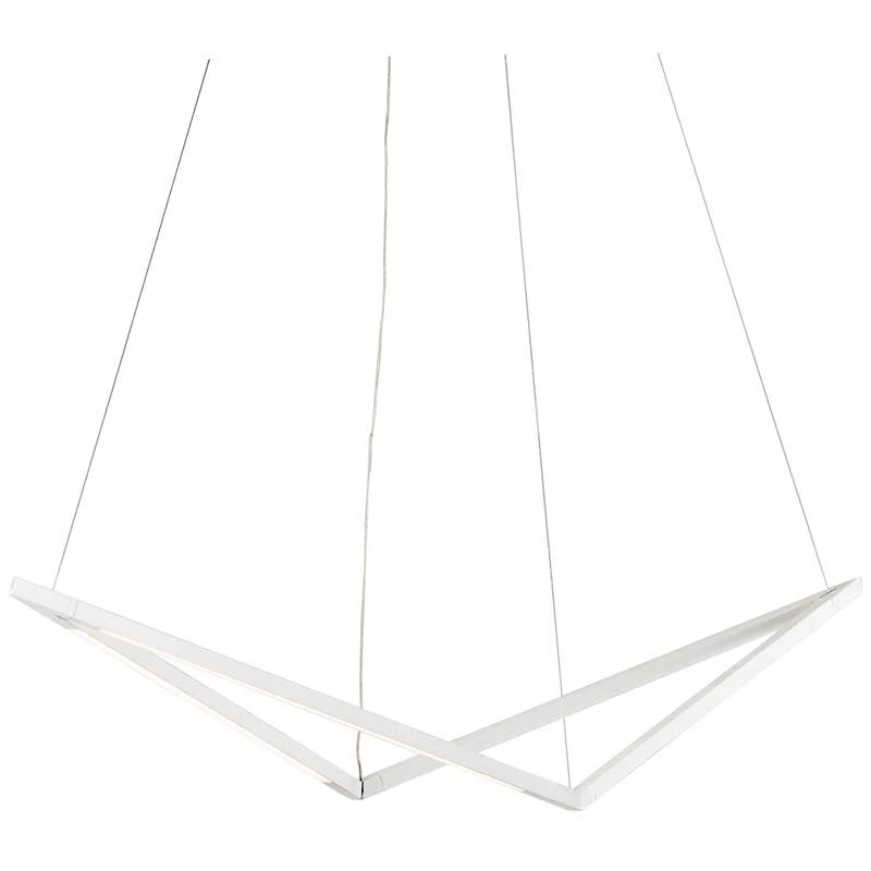 Koncept Z-Bar Bird 34" Wide Matte White LED Pendant Light 2 Koncept Z-Bar Bird 34" Wide Matte White LED Pendant Light - Image 2