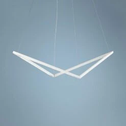 Koncept Z-Bar Bird 34" Wide Matte White LED Pendant Light